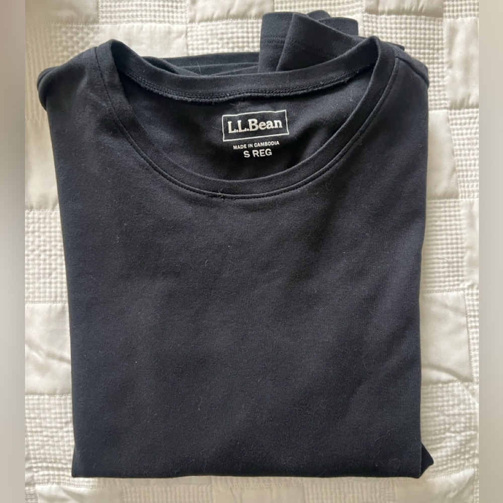 Classic L.L.Bean Black Long Sleeve Top